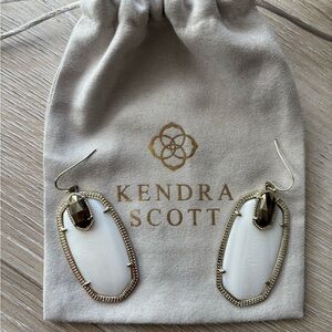 Kendra Scott Ivory and Metallic Earrings